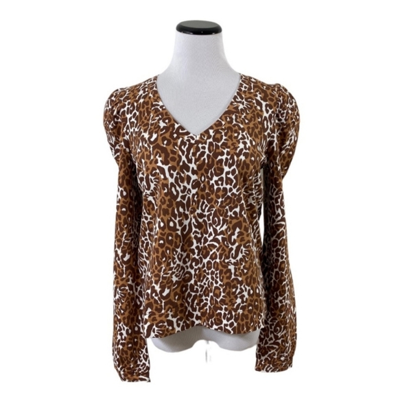 Lilly Pulitzer Jansen V Neck Sweater Sweatshirt My Favorite Spot Chocolate Sz L - Picture 3 of 4